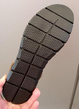 46-48рр!!! мужские кожаные сандалии/шлепанцы больших размеров оливкового цвета tm ancord!!!5 фото