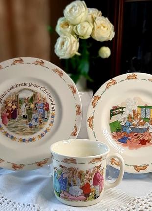 Посуд дитячий, англійського виробника royal doulton, серія bunnykins1 фото