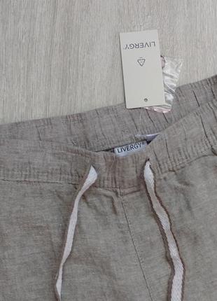 Мужские льняные шорты с карманами livergy р. m, xl, xxl2 фото