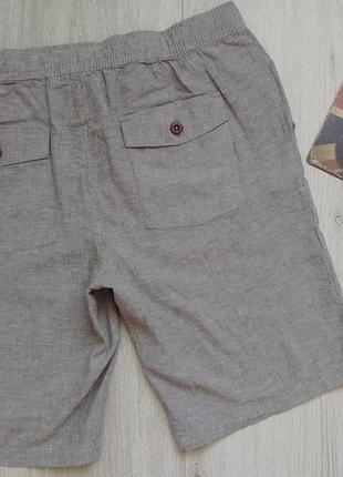 Мужские льняные шорты с карманами livergy р. m, xl, xxl3 фото