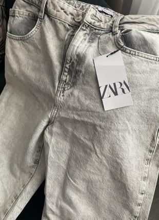 Джинсы zara серые8 фото