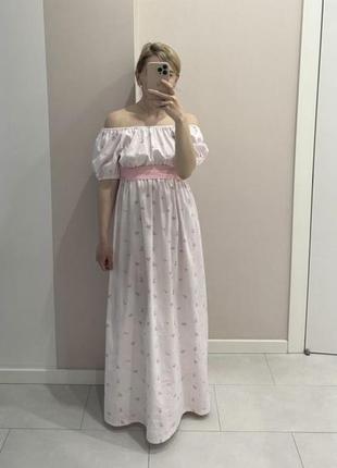 Бавовняна сукня в квіти