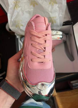 Знижка adidas raf simons ozweego pink metallic жіночі люкс кросівки рожеві сріблясті срібні скидка женские розовые серебристые серебряные кроссовки4 фото
