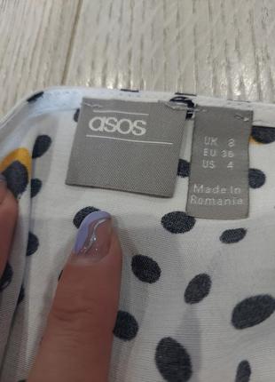 Крутой брючный комбинезон asos в горошек и цветочый принт 44-469 фото