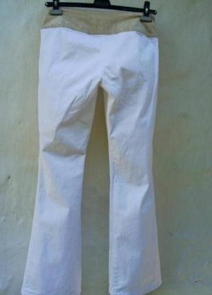 Цікаві стильні білі брюкі джинси з шнуровкою helline🌼4 фото
