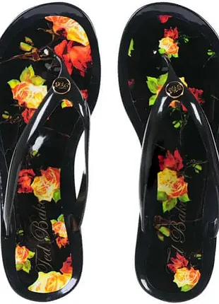 Ted baker силиконовые вьетнамки сланцы цветочный принт /0000/