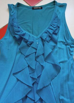 Футболка с рюшкой трикотаж