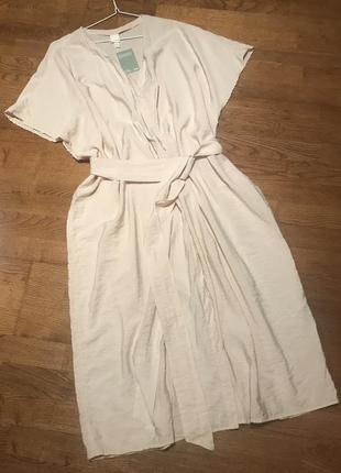 Стильное удлиненное платье h&m, p. xl ( ог 116 см)