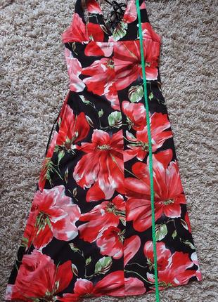 Льняное платье, s-m