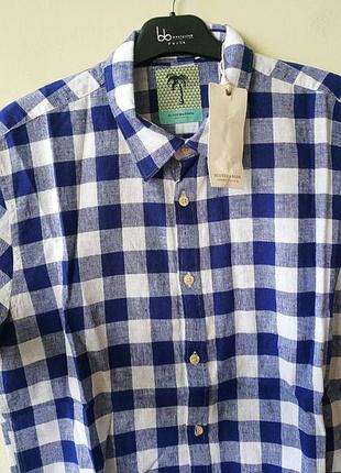 Мужская льняная тенниска рубашка scotch&soda amsterdam оригинал9 фото
