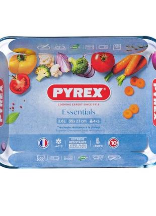 Форма с/к pyrex essentials стеклянная прямоугольная. 35х23х5см (2.6л) (234b000/8046) tzp1931 фото