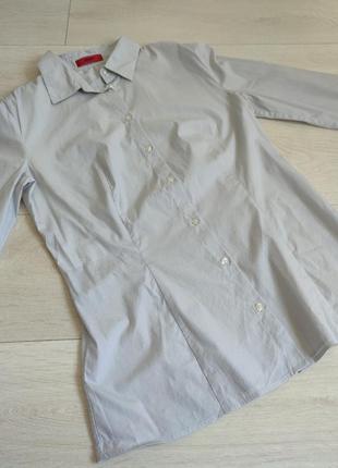 Базовая рубашка классическая женская приталенная коттоновая hugo boss m 10 38