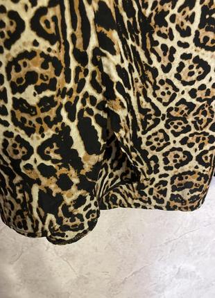 Классная блуза короткий рукав туника леопард и еще кто-то)3 фото