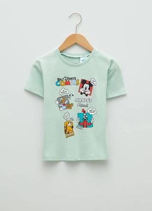 12-18 м 80-86 см нова фірмова футболка для хлопчика міккі маус дісней lc waikiki вайкікі
