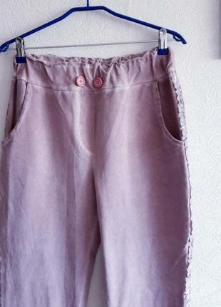 Италия, женские штаны, брюки, прямые, фирменные, с лампасами, повседневные6 фото