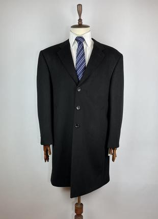 Новое мужское пальто шерсть кашемир paul becker germany wool cashmere black overcoat