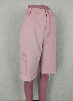Женские шорты карго бежевого цвета