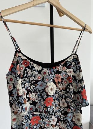Яркое платье короткое в цветочный принт george 40 размер l2 фото