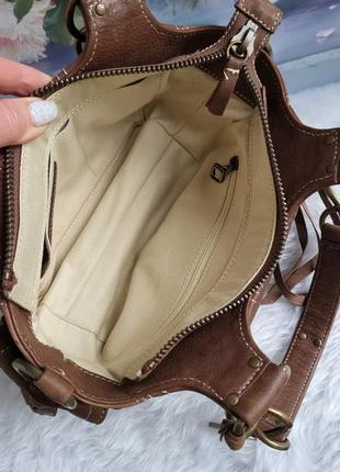 Шикарная кожаная сумочка-багет итальянского поэмиум бренда orciani👜👜🔥9 фото