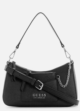 Сумка чорна guess shadix
