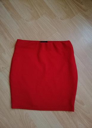 Красная мини юбка s amisu