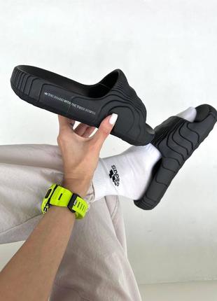 Шльопанці жіночі адідас чорні, adidas adilette slides black, шлепки адидас черные, шлепанцы, сланцы адидас