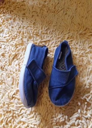 Макассины эспадрильи джинсовые