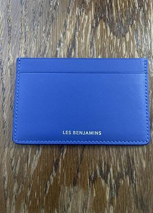Синій шкіряний гаманець від les benjamins