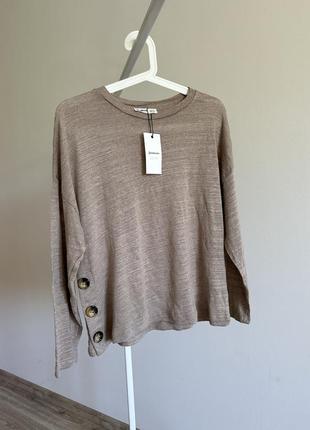 Жіноча кофта светр stradivarius s m страдіваріус з ґудзиками вільного крою