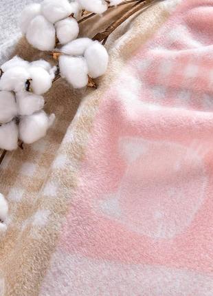 Плед детский хлопок baby тm papaella 90х120 см киса