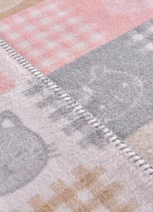 Плед детский хлопок baby тm papaella 90х120 см киса