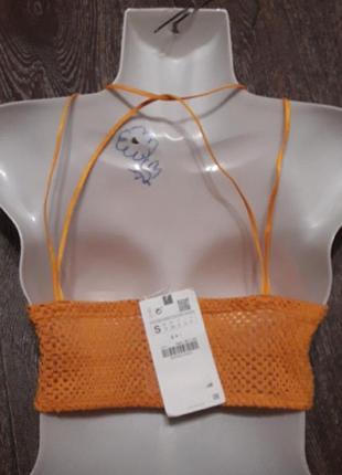 Брендовий новий стильний  топ  майка  р.s від  zara