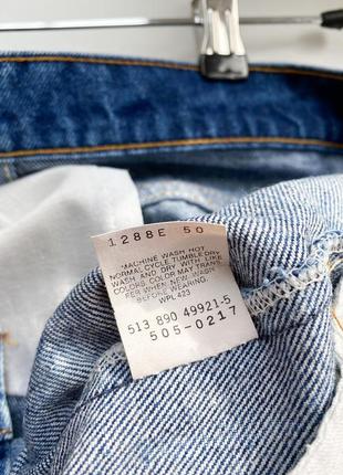 Стильные, винтажные, плотные джинсы levi’s 505 made in Ausa, размер 29х295 фото