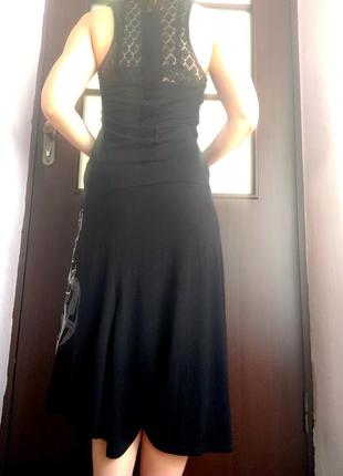 Черное летнее платье desigual5 фото