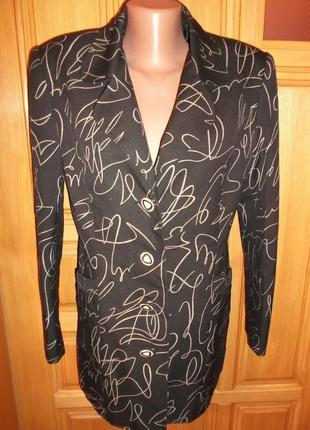Стильны пиджак удлиненный с карманами р.  м - l - berto lucci - распродажа большой выбор
