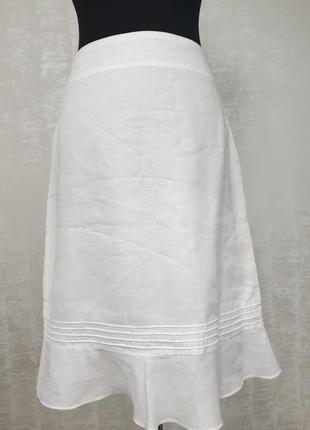 H&amp;m белая юбка с раме3 фото