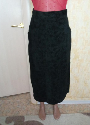 Кожаная юбка с лазерным рисунком/юбка/спидниця/2 фото