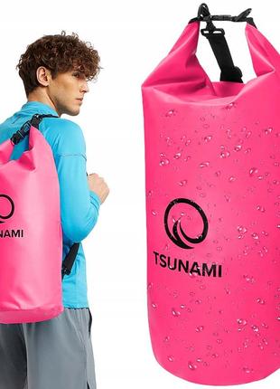 Гермомешок tsunami dry pack 30 л водозащитный pink (p-5907739314093)