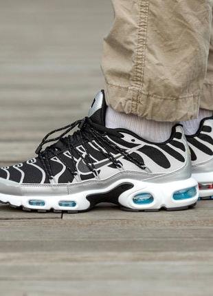 Кросівки nike ltr air max tn plus lace toggle black grey