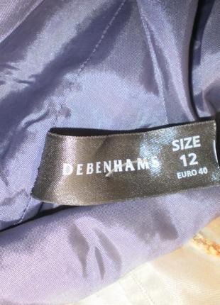 Шикарне фіолeтово-чорнe пальтішко (пальто) debenhams розмір 12/м4 фото