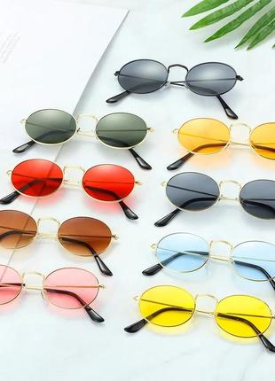 Окуляри окуляри uv400 іміджеві блакитні круглі овальні нові стильні модні8 фото