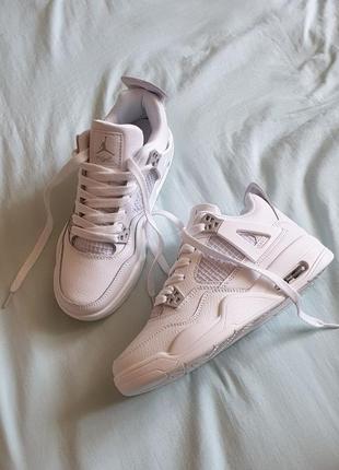 Кроссовки nike air jordan 4 •white•