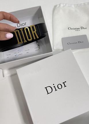 Ремень dior шкіра люкс коробка діор3 фото