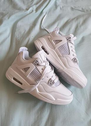 Кроссовки nike air jordan 4 white
