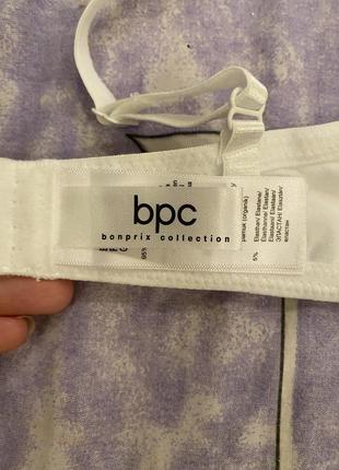 Шикарный, базовый, коттоновый, бюстгальтер, белого, цвета, от бренда: bpc bonprix collection 👌6 фото