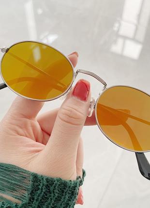 Окуляри окуляри uv400 іміджеві оранжеві круглі овальні нові стильні модні2 фото