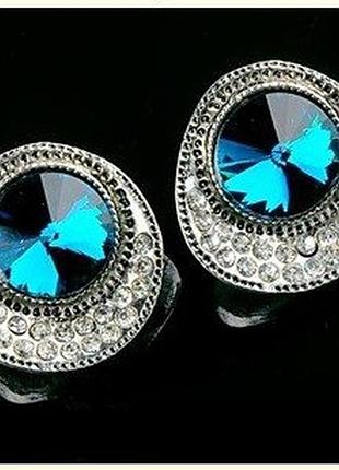 Стильні сережки (ювелірна біжутерія)