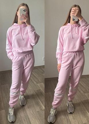 Рожевий спортивний костюм adidas long / розовый спортивный костюм3 фото