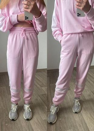 Рожевий спортивний костюм adidas long / розовый спортивный костюм2 фото