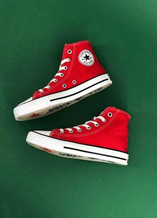 Кеды converse chuck taylor высокие красные